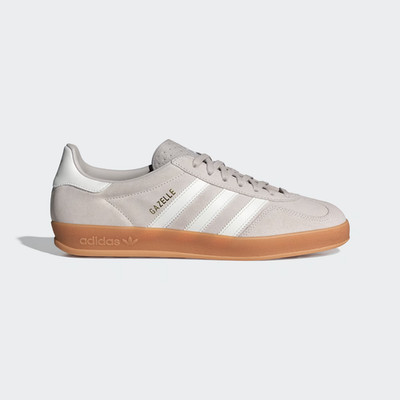 adidas Originals Herren Gazelle Hallenschuhe in Chalk Pearl/Core White/Gum