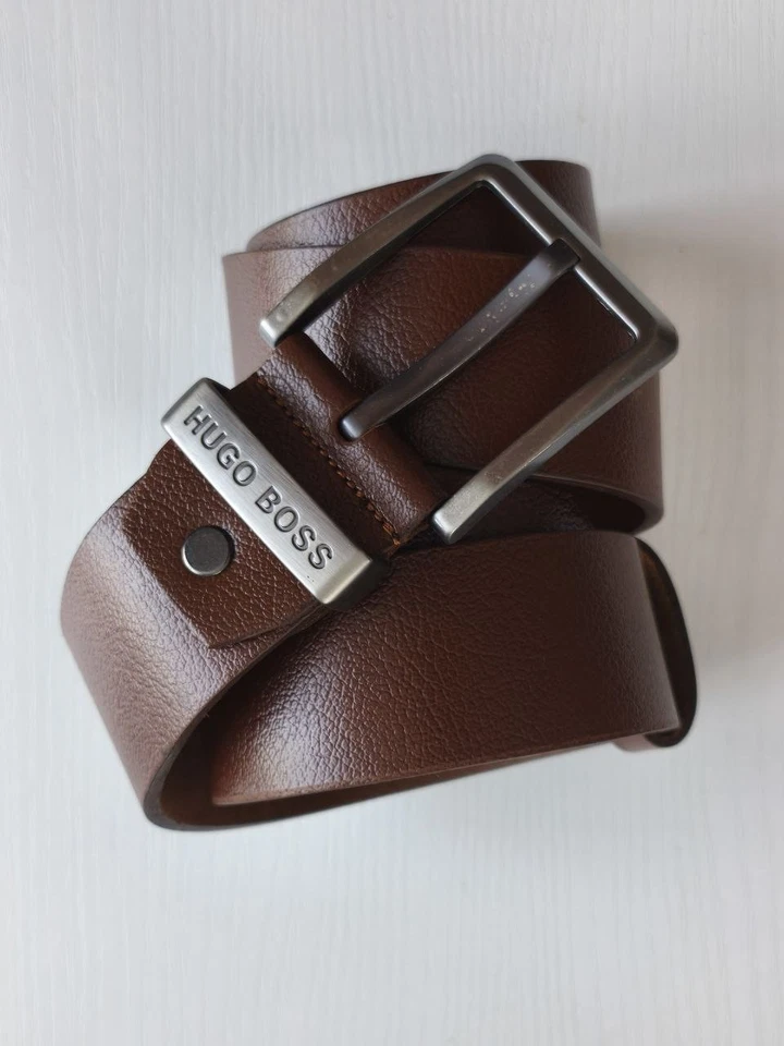 Hugo Boss Genuine Leather Belt 135 cm Brown - Bild 1 von 1