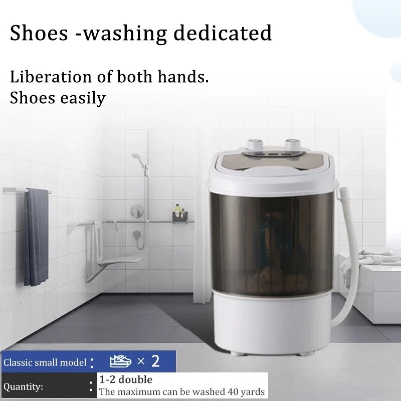New 2 in 1 Shoe Washing Machine Household Multi-purpose Washable Shoes Clothes - Image 4 of 4