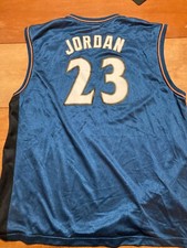 VINTAGE Reebok Michael Jordan 23 NBA Washington Wizards Blue Jersey Size 2XL
