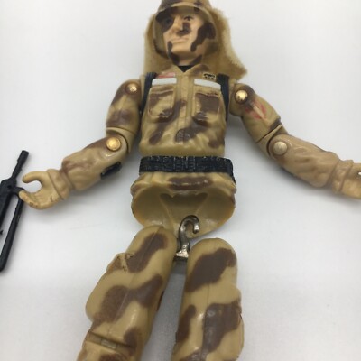 Vintage GI Joe Action Figure 1985 Dusty V1 Desert Soldier broken