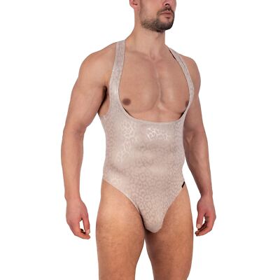 Manstore M2335 String Body Herren Unterwäsche Einteiler Sexy Leopard Männer Kostüm