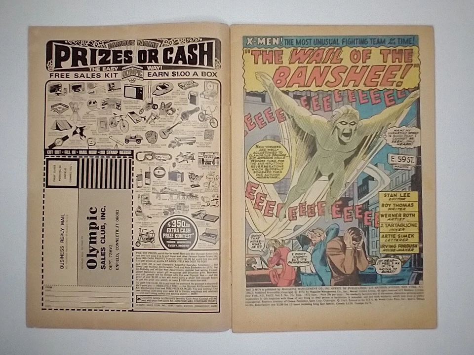 Marvel Comics X-Men #76 Reprints #28, 1st Appearance Banshee VG/FN 5.0 - Image 2 of 4