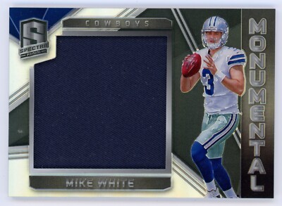 2018 Panini Spectra Mike White Monumental Jersey Card Rookie RC #/199 Silver