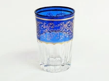 Moroccan Tea Glasses Blue Drinking Juice Glass Single