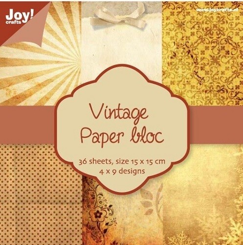 Joy Crafts Vintage Style Paper Pad Shabby Chic Distressed Birthday Card Making