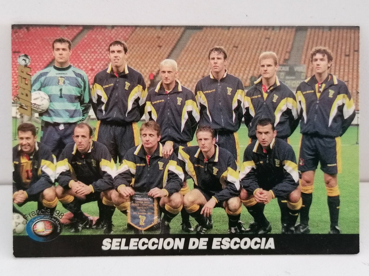 FRANCE 98 Card #94 SCOTLAND TEAM, 1998 FIFA WORLD CUP TCG Peru