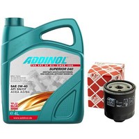 MotoröL Set 0W-40 Addinol 4 Liter + ÖLfilter 22532 FüR Audi Seat Skoda VW Lupo