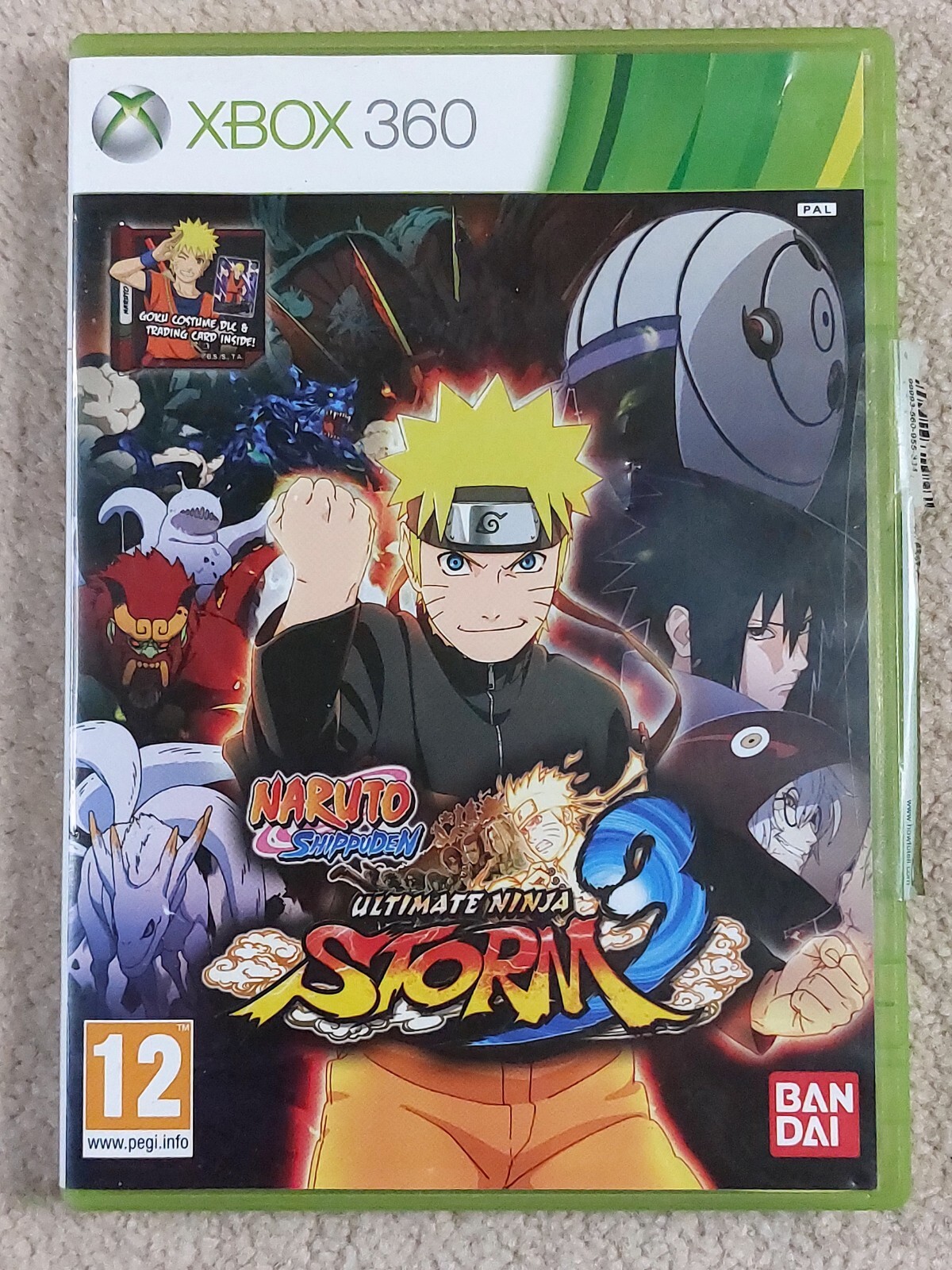 Naruto Shippuden Ultimate Ninja Storm 3 (Microsoft Xbox 360) with Manual & Card
