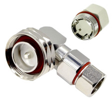 L29 7/16 DIN Right Angle Male clamp connector For 1/2" corrugated coax cable