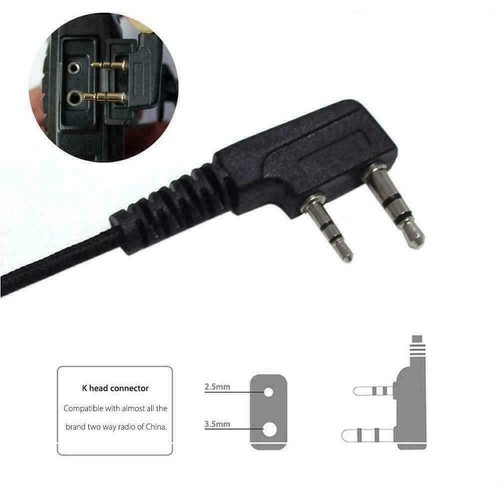 Headset Earpiece Earphone with Mic For Walkie Talkie Z Radio UV-5R H6Y7 I1P7 - Zdjęcie 10 z 10