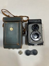 Excellent   Yashica A Gray/Black TLR Camera 6x6 Yashikor f3.5 80mm 282536