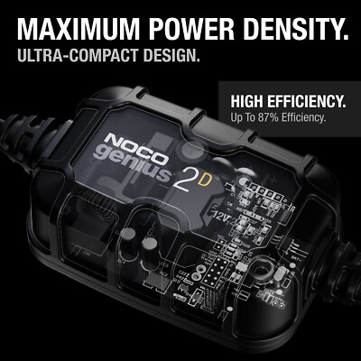 NOCO GENIUS2D 2 Amp Direct-mount Battery Charger and Maintainer