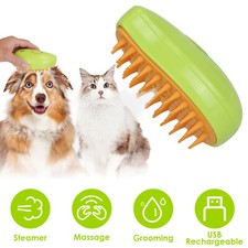 3 In 1 Dog Cat Steam Brush Pet Electric Spray Massage Comb Pet Hair Removal Comb