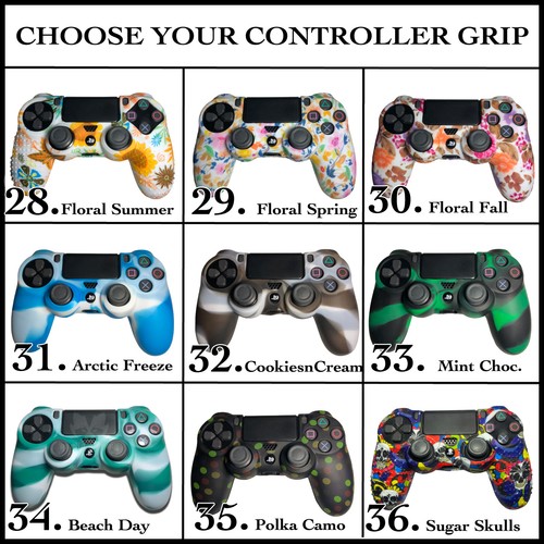 Juego de empuñaduras analógicas controlador funda protectora de goma silicona para juegos - Sony PS4 - Imagen 40 de 41