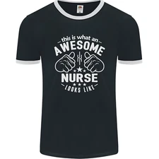 This Is What an Awesome Nurse Looks Like Mens Ringer T-Shirt FotL