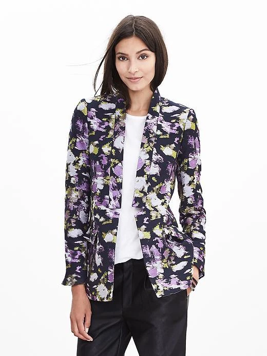 Floral hotsell jacquard blazer