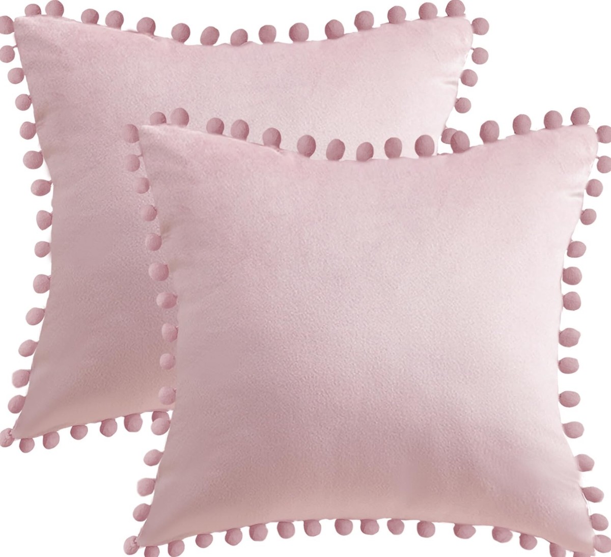 18X18 Throw Pillow Covers Set of 2, Decorative Velvet Covers for