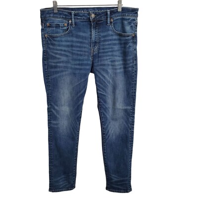 American Eagle Mens 34x30 Jeans Ne(x)t Level AirFlex Skinny Jeans Stretch Denim