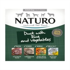Naturo Adult Duck & Rice With Veg Tray 400g (Pack of 7) 4.91 per kilo