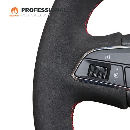 Suede Car Steering Wheel Cover for Seat Leon Ibiza (FR|CUPRA) Alhambra Arona FR - Bild 6 von 12