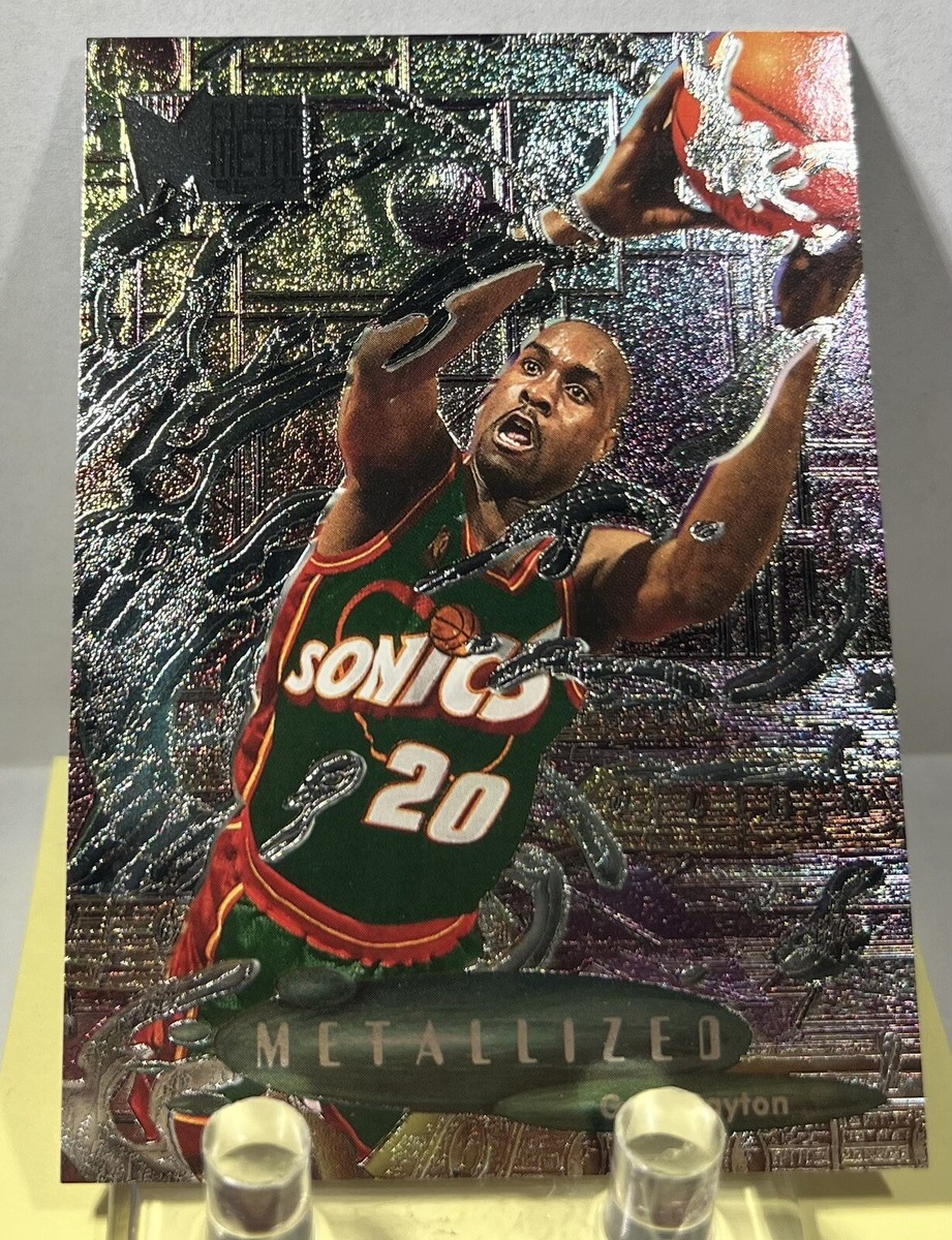 🔥1996-97 Fleer Metal “Metalized” Gary Payton #228 NBA Superstar