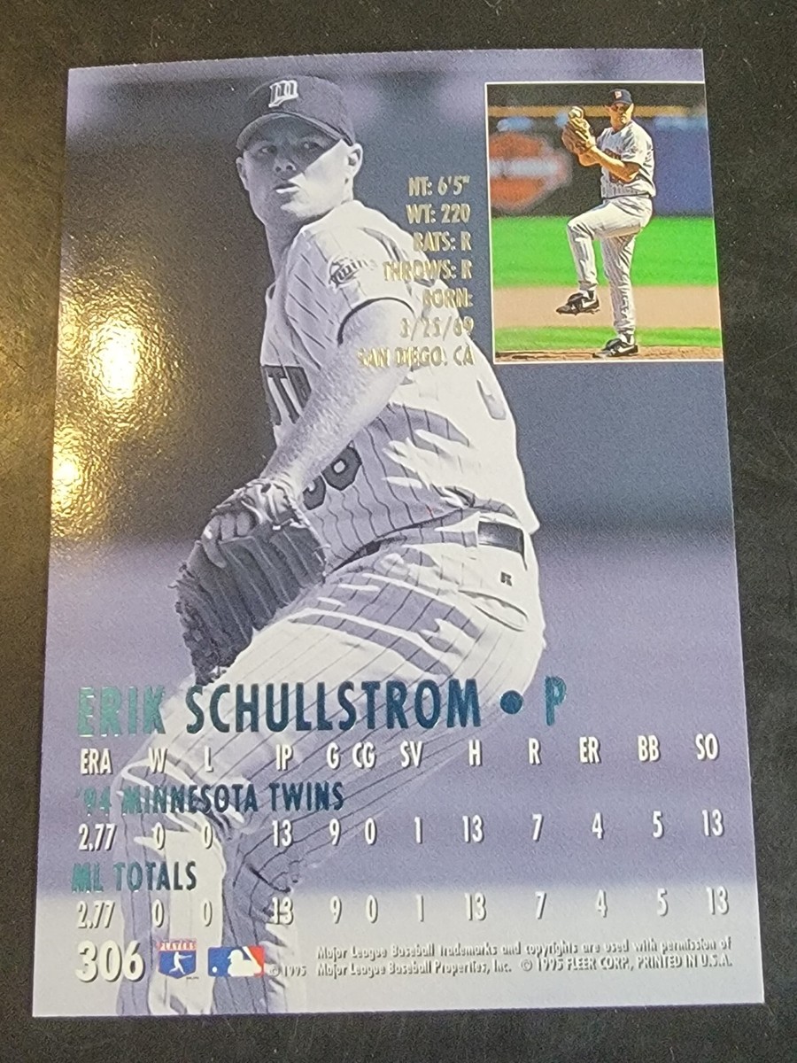 1995 Fleer Ultra Baseball #306 Erik Schullstrom | eBay