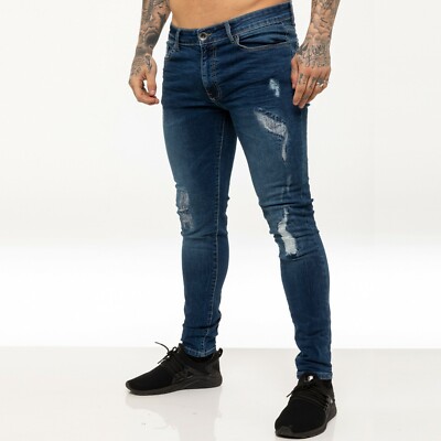 Jeans Uomo Elasticizzati Slim Fit - Super Flessibili, Vestibilità Comoda, Con Tasche, Per Casual E Sport