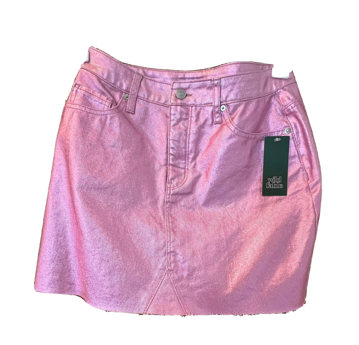 Wild fable pink metallic clearance skirt