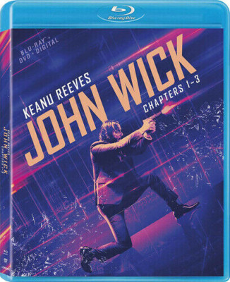 NEW John Wick Chapters 1-3 (Blu-ray, DVD, Digital) Sealed Keanu Reeves