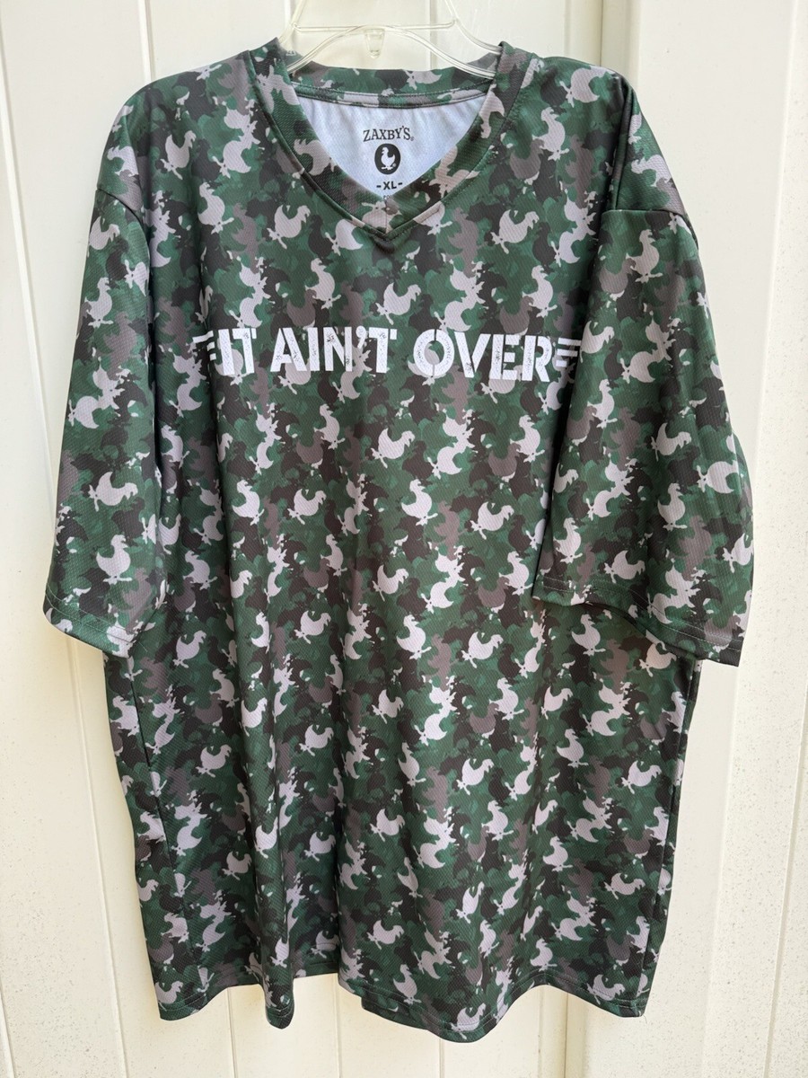 ZAXBYS Employee T-Shirt Adult Lg Green Chicken Camouflage “It Aint