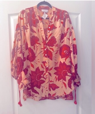 OMIKA floral tunic blouse S. NWT Orig $248
