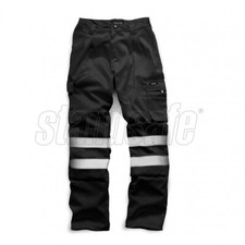 Hi Vis Viz Polycotton Safety Work Trousers EN471 CLASS 1