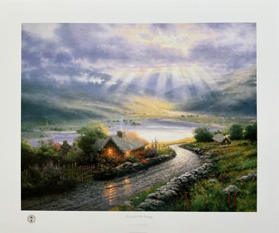 Thomas Kinkade EMERALD ISLE COTTAGE Hand Signed Lithograph 16'' x 20''