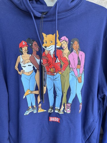 Akoo Hoodie Squad Crew Blueprint Large $89 - Picture 2 of 3
