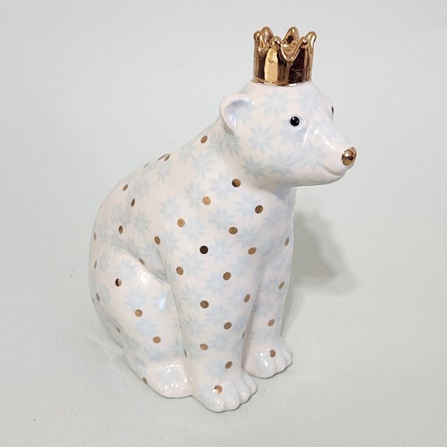 Jarrón Anthropologie OSO POLAR Winterland Animal Patrón Cerámico Navidad - Imagen 2 de 9