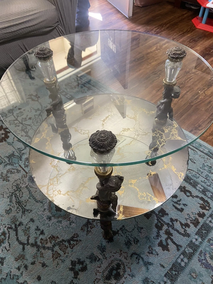 vintage Goran Of Belgium End table Set Of Two - Image 3 of 4