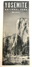 1948 Yosemite National Park California United States National Park Service Map