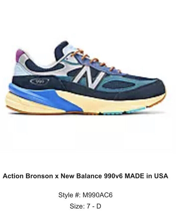 New Balance 990v6 Made USA Size 7M / 8.5 W Action Bronson New Balance 990v6 Made USA Size 7M / 8.5 W Action Bronson