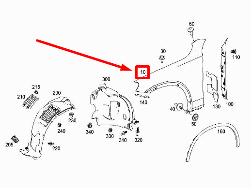 NEW MERCEDES-BENZ GLC X253 FRONT RIGHT FENDER A2538800118 ORIGINAL  