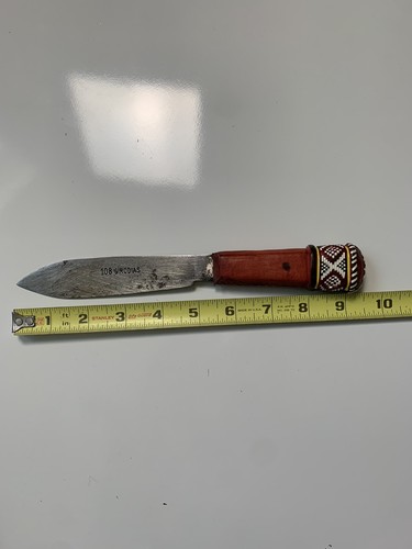 108 Girodias 9 Zoll antikes ostafrikanisches Massai Hirten Ol Alem Kenia Messer - Bild 6 von 7