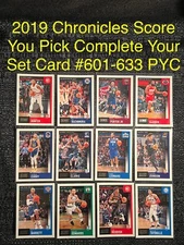 2019 Panini Chronicles Score You Pick Complete Your Set Rookie Card PYC #601-633
