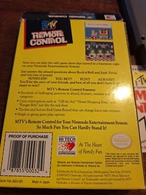 Mtv Remote Control Cib Nintendo Nes