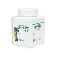 Opti-Cryl Self-Curing Acrylic Resin Powder, Light Pink, 1Lb Bottle