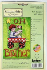 Janlynn Simplicities OH BROTHER Counted Cross Stitch