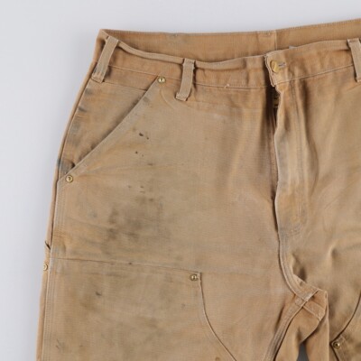 パンツ carhartt double knee made in USA Vintage Made In USA Faded Carhartt Double Knee Pants Men