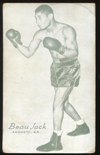 1947-66 Boxing Exhibit Card - Beau Jack – Augusta, GA