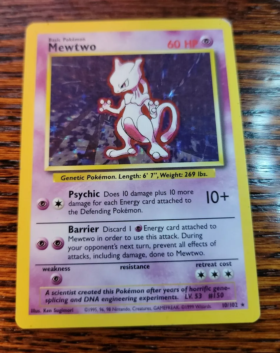 Pokemon Mewtwo Card