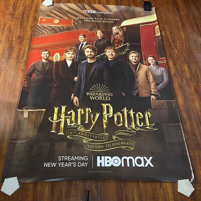 Harry Potter 20th Anniversary Return to Hogwarts HBOmax Original Poster  48x70in