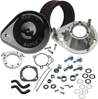 S&S CYCLE Black Teardrop Air Cleaner Kit for 1993-2006 Harley Big Twin 170-0181A
